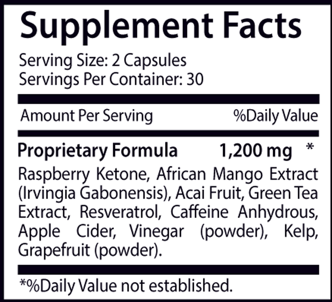 African Mango Cleanse – Raspberry Ketones Lean 1200mg – Weight Loss Pills 1B