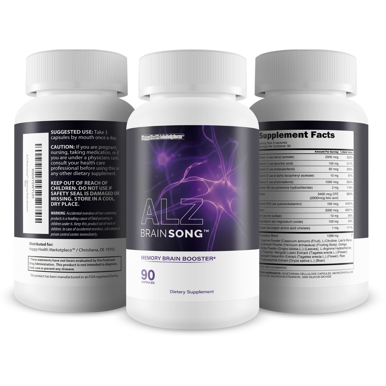 Alz Brain Song – Our Best Focus Memory Supplements Highest Rating for Seniors