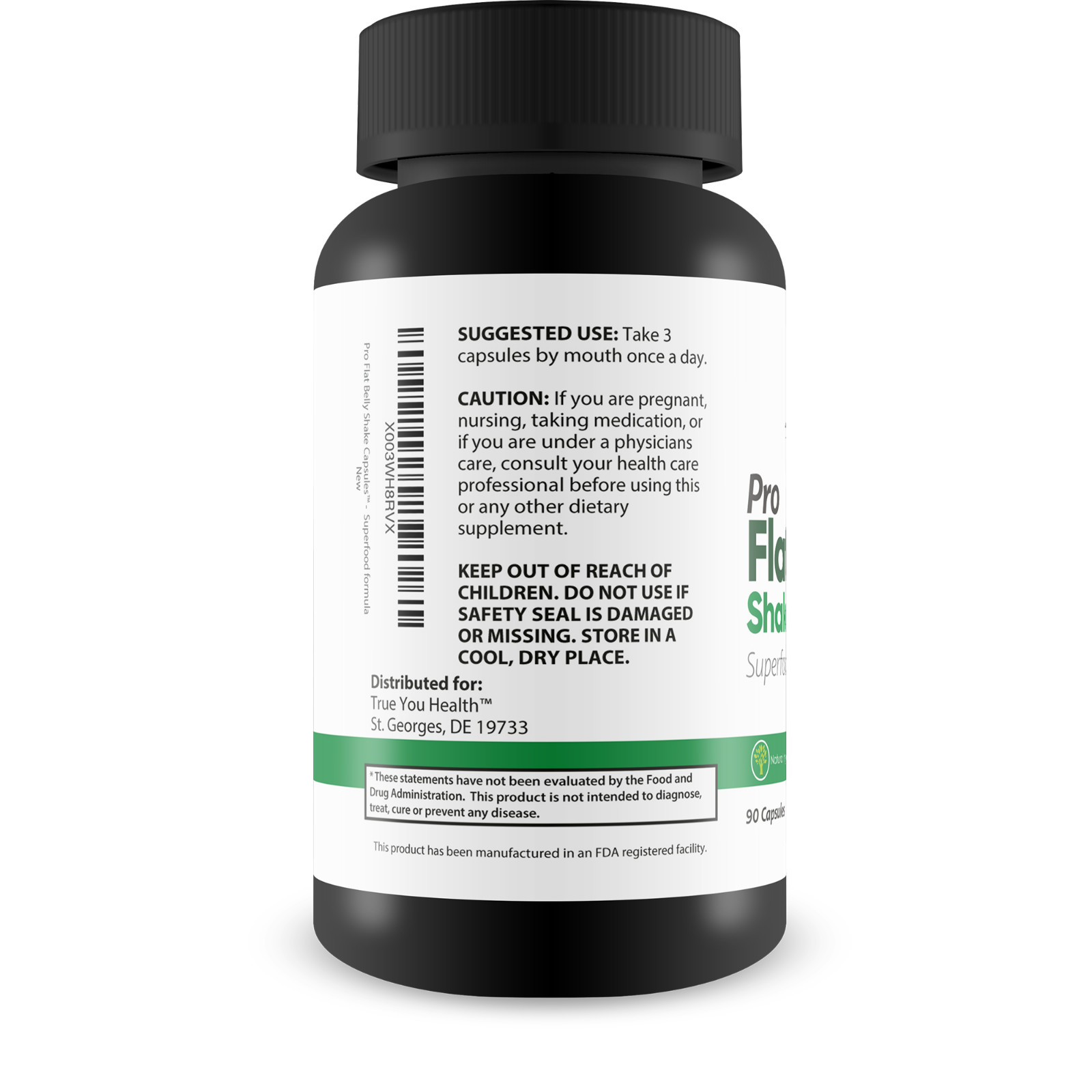 Pro Flat Belly Shake Capsules – Gut Cleanse to Help Reduce Bloating – Cleansing