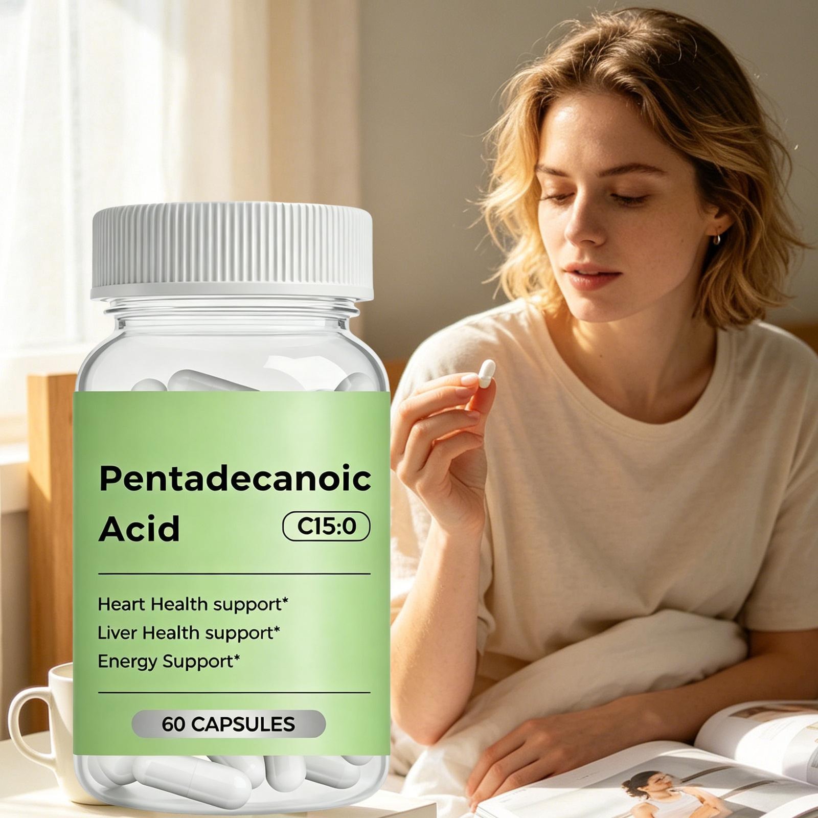 C15:0 Supplement, 2×60 Caps Pentadecanoic Acid, High Altitude Sheep Milk Sourced