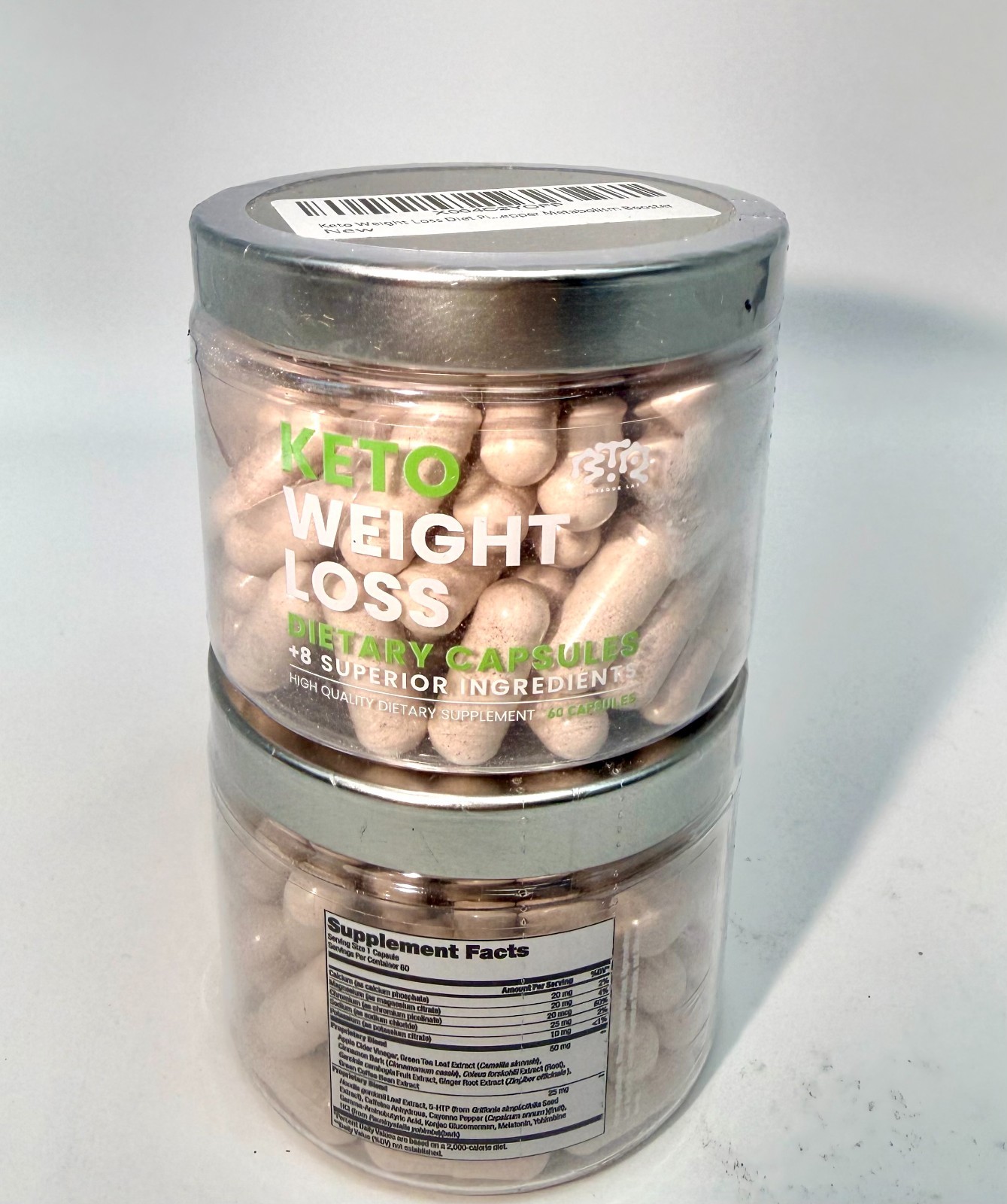 2 Pack Keto Weight Loss Diet Pills Natural Appetite Suppressant 120 ct EXP 05/27