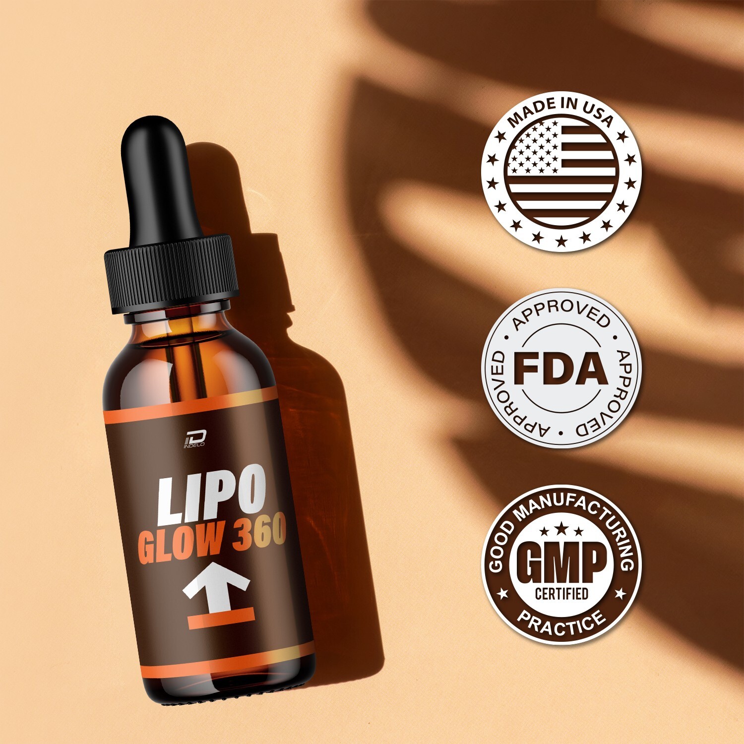 (3 Pack) Lipo Glow 360 Drops Healthy Formula – LipoGlow 360 Liquid All Natural