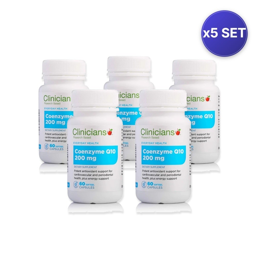 Coenzyme Q10 200mg (60 Capsules) – 5 Pack