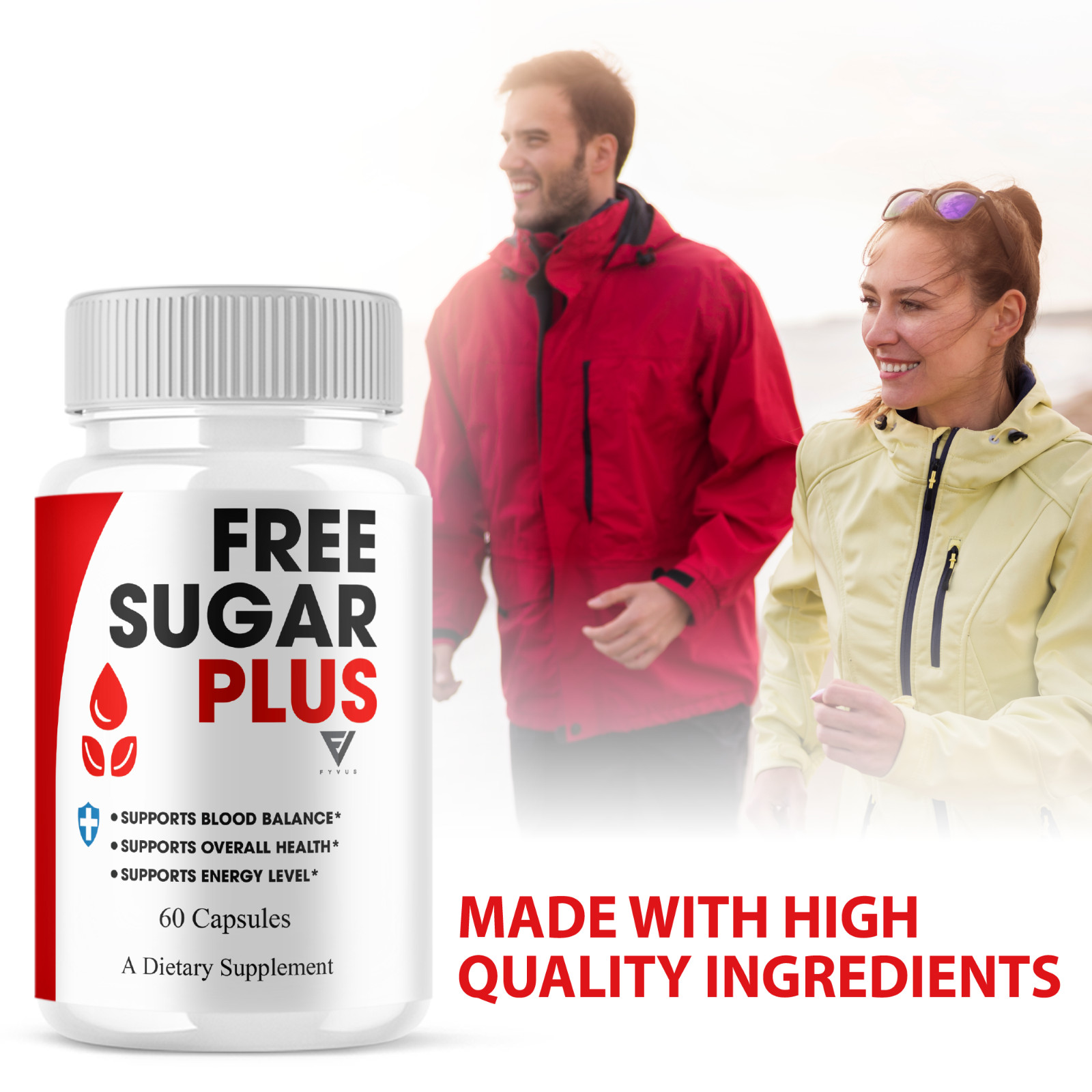 Free Sugar Plus Capsules, FreeSugarPlus Blood Support (60 Capsules)