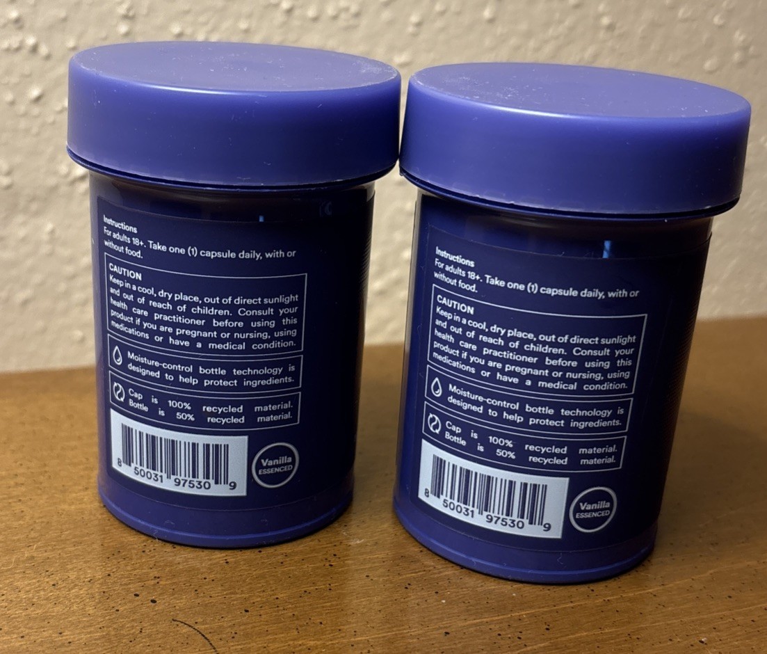 2 Ritual HyaCera Daily Skin Hydration Vegan Capsules 30 Count Exp 02/11/27