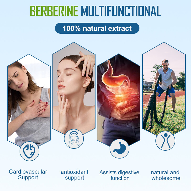 Berberine hard capsules help with anti-inflammatory antioxidant antibacterial