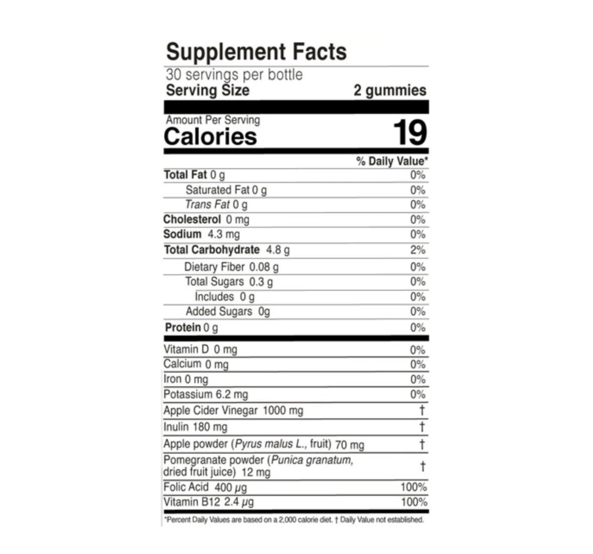 FARMASI NUTRIPLUS APPLE CIDER VINEGAR GUMMIES 60ct 165gr 5.8oz New!