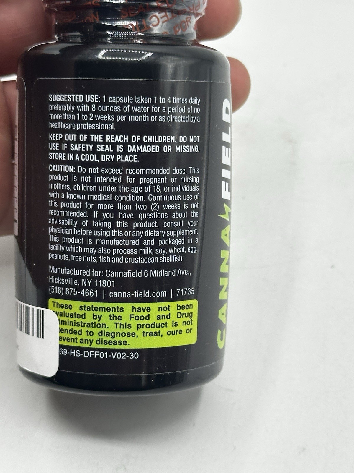 Canna Field Total Drug Free Detox 30 Capsules EXP 06/2026