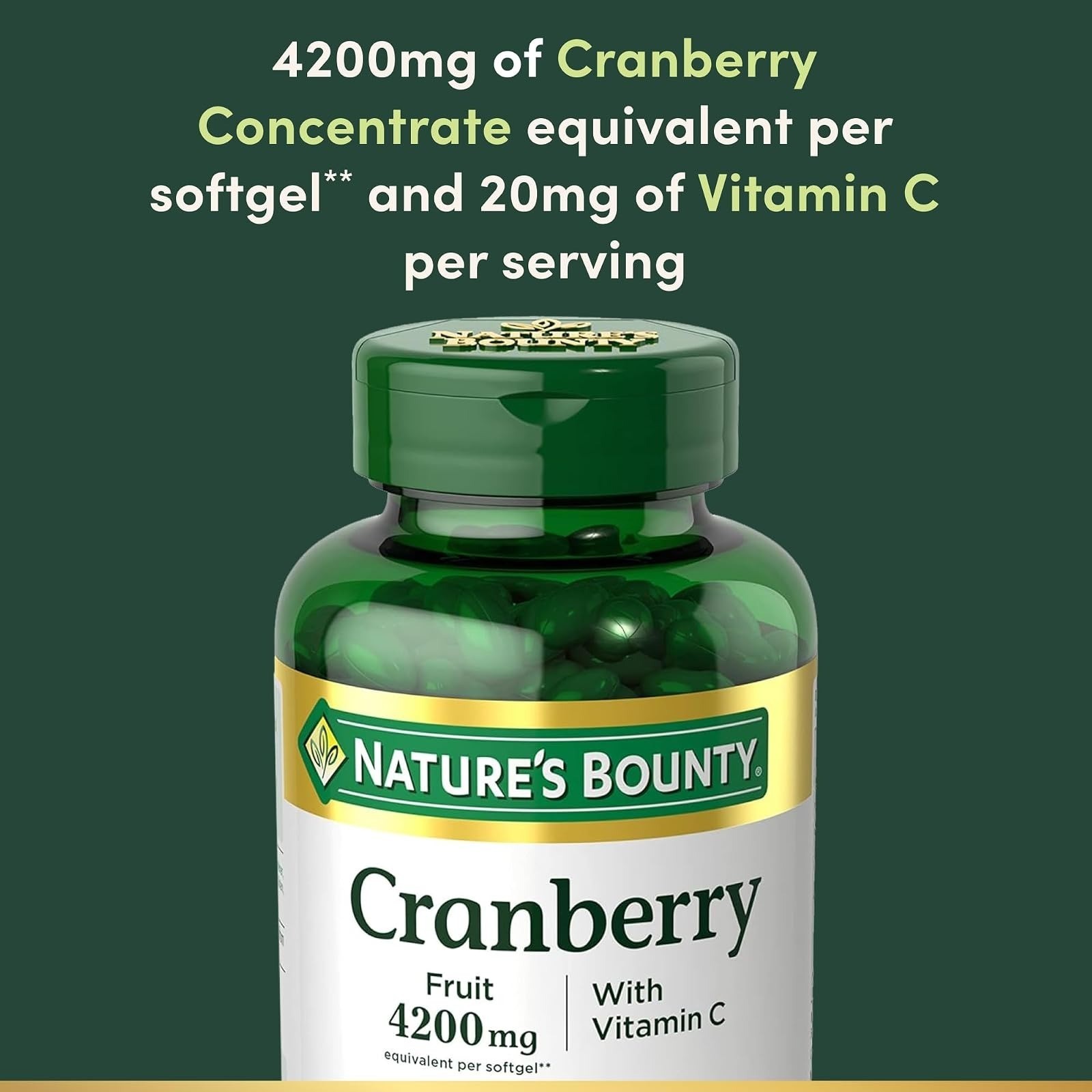 Cranberry Pills for Women Urinary Tract Health – 250 Softgels