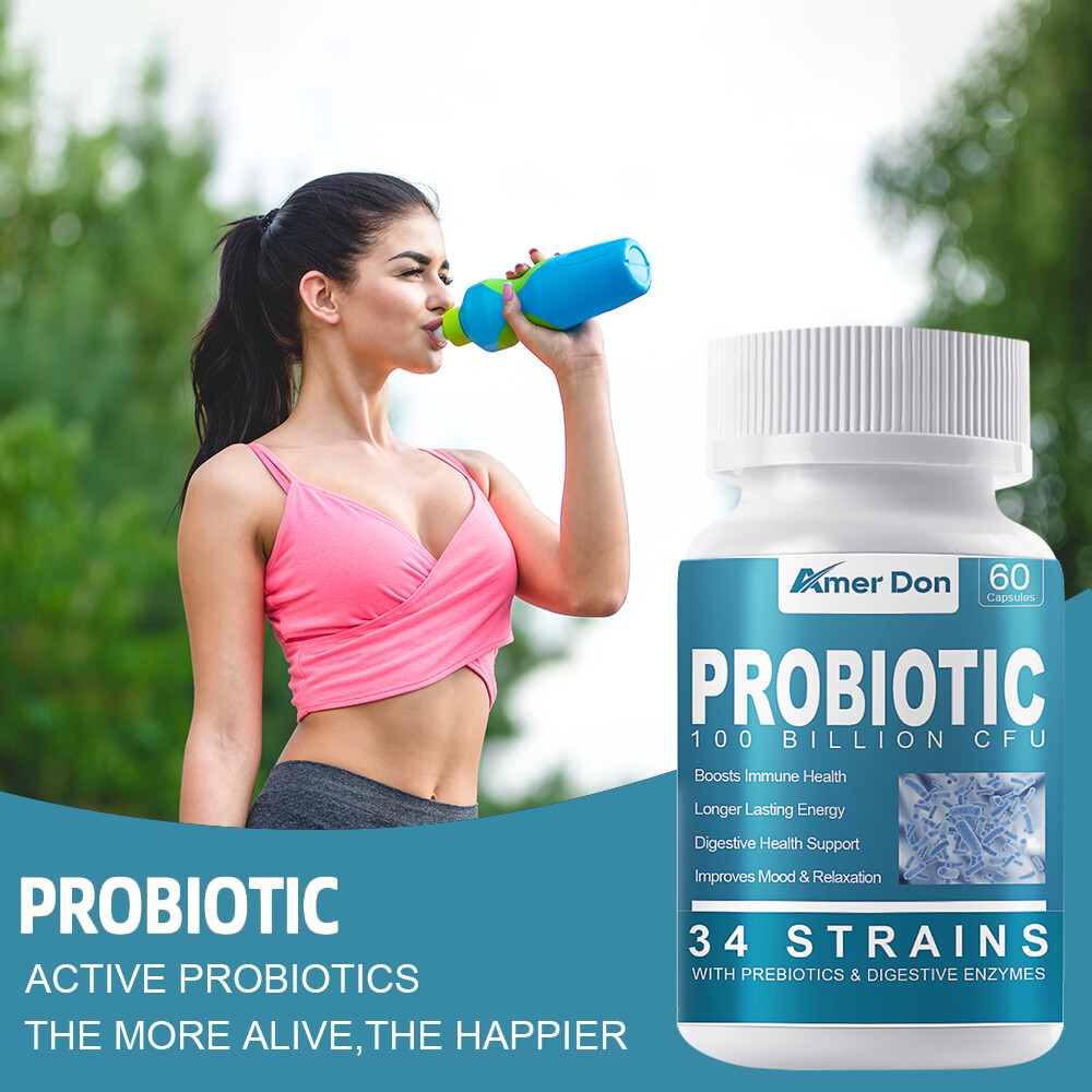 Digestive Enzymes Prebiotic & Probiotics Gas Constipation & Bloating Relief 60pc