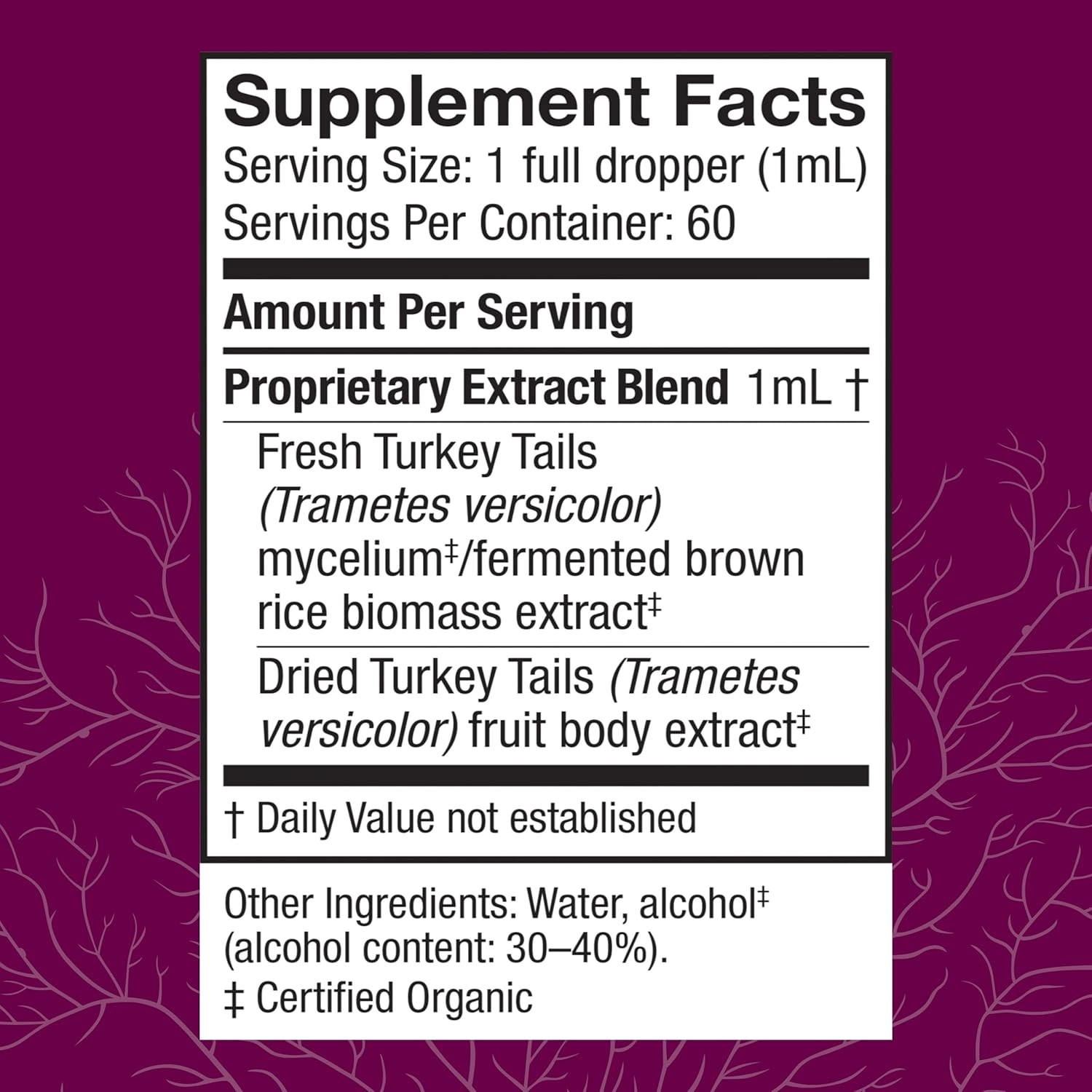 Host Defense Mushrooms Turkey Tail Extract, 2 Fluid Ounces