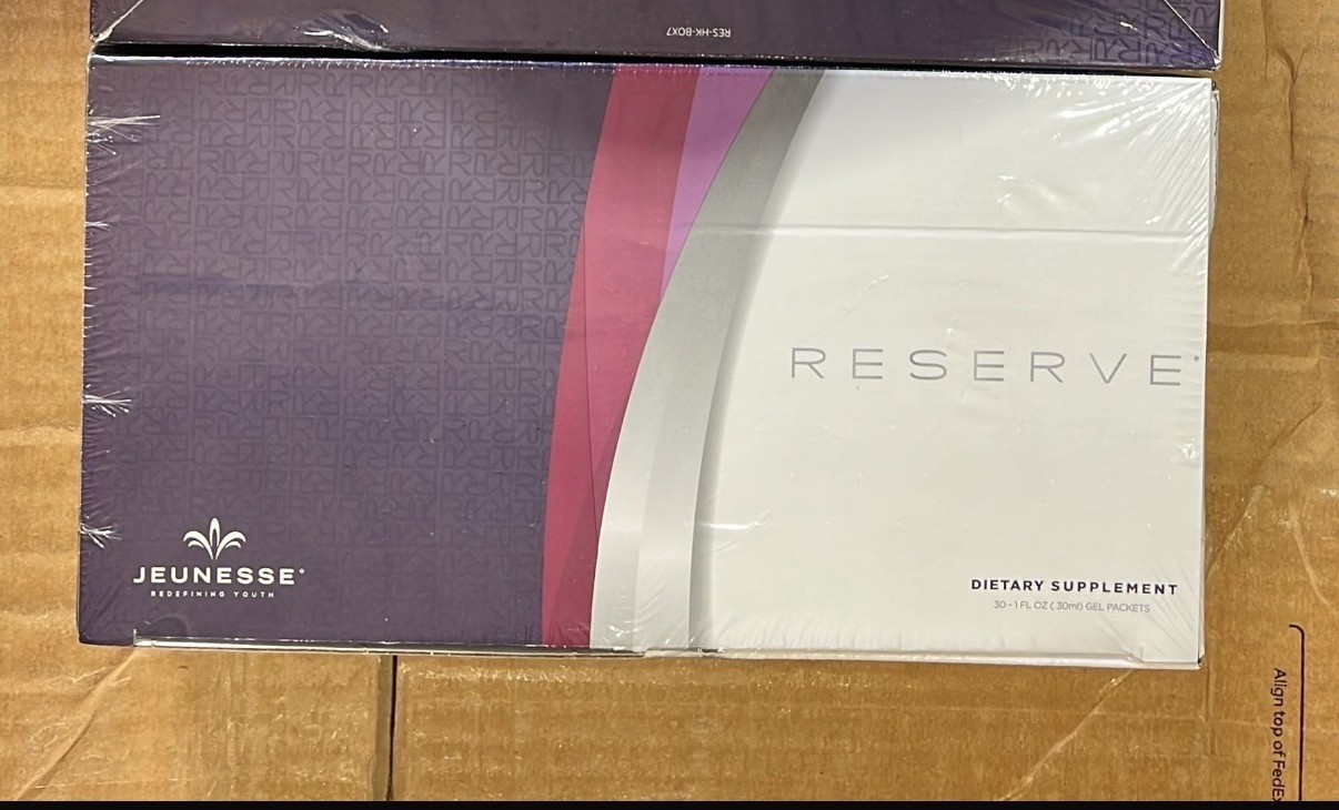 New/Seal Jeunesse Reserve Gel Packets 2 Boxes /60 Packs – Exp 2027