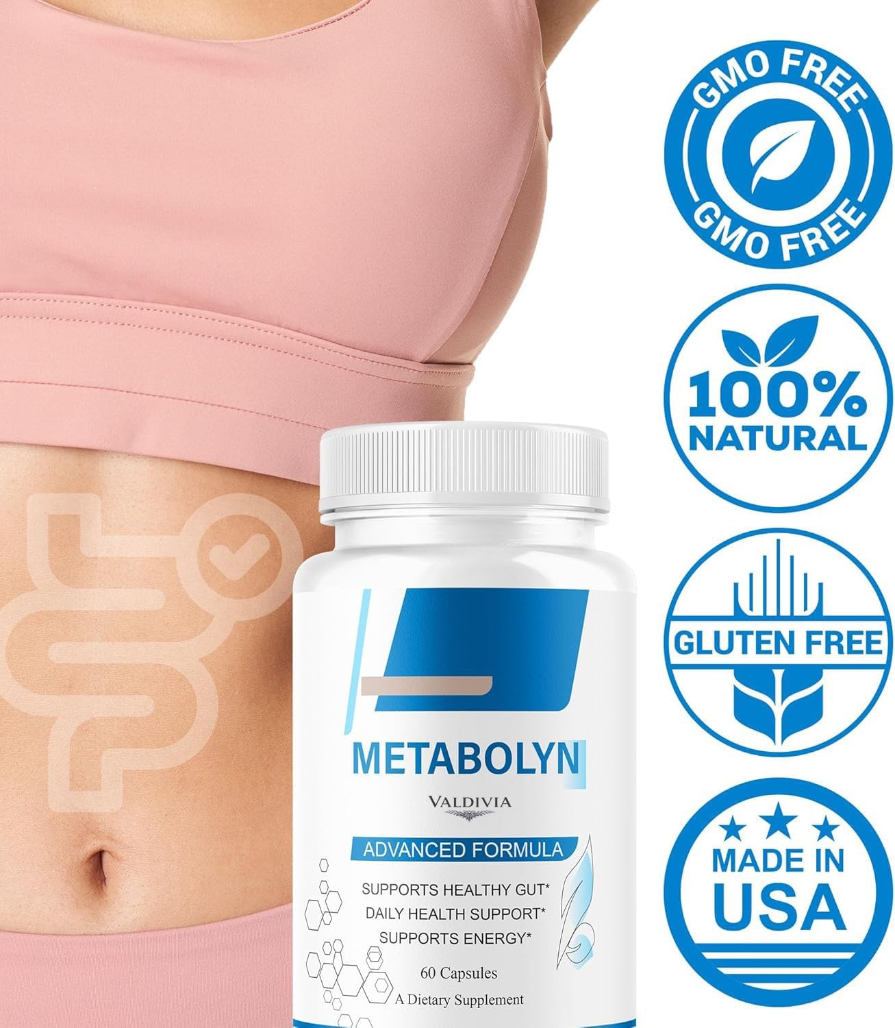 Metabolyn Weight Loss Metabolism Support Supplement Capsules 5 Pack 300Ct