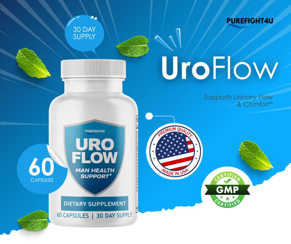 Uro Flow Supports Healthy Prostate Function Supplement – 3 Bottles