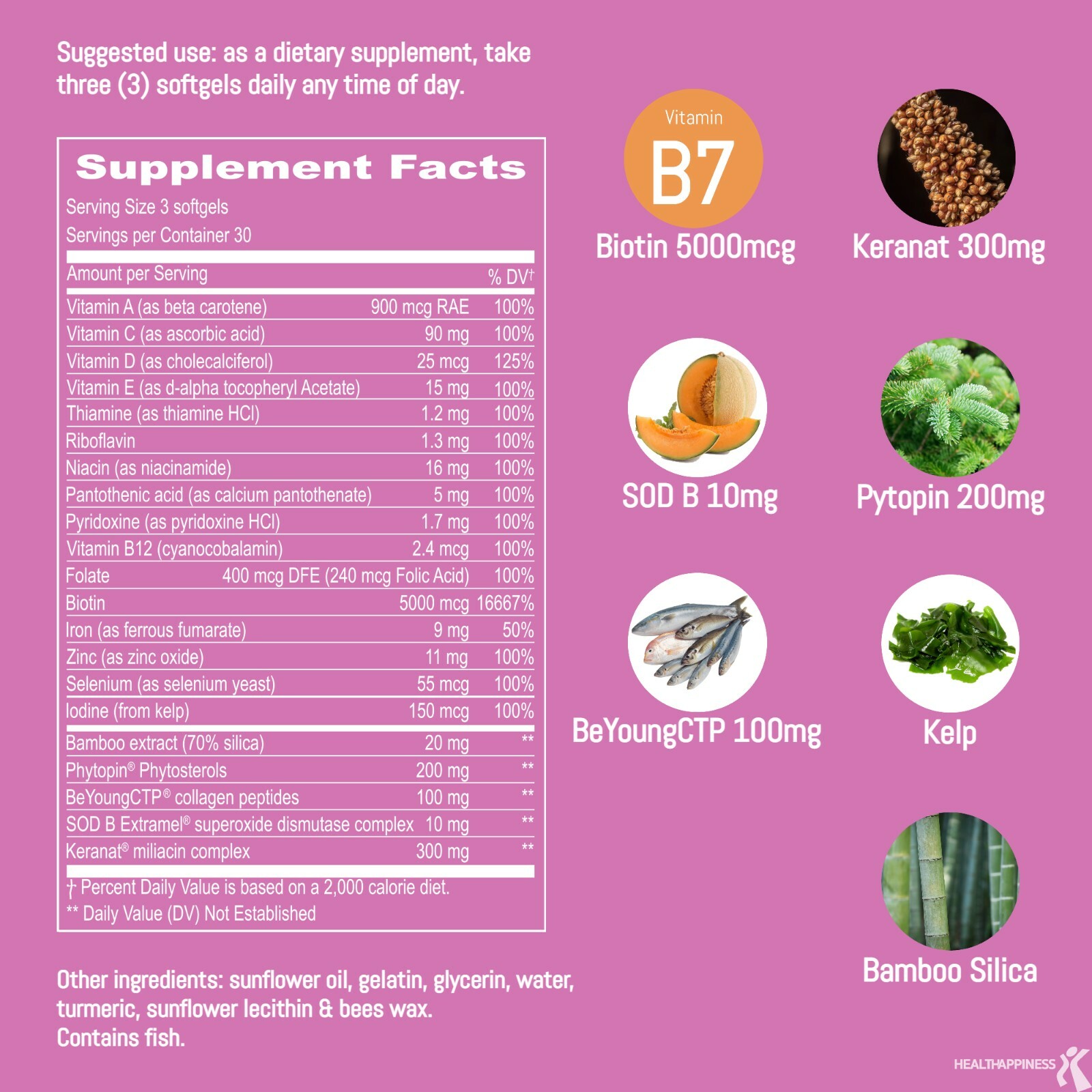 Hair Growth Vitamins for Women – DHT Blocker for hair loss and thinning Hair