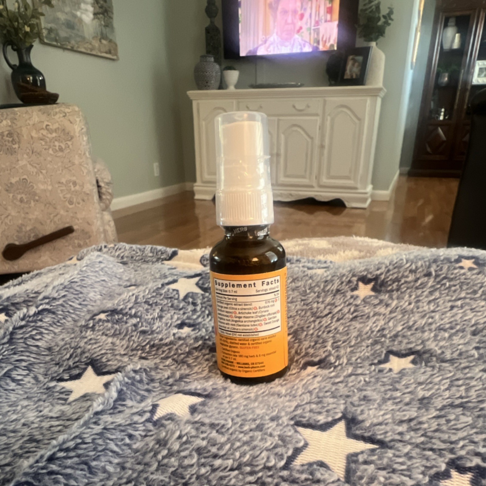 Herb Pharm Better Bitters Orange Digestive Bitters Spray USDA Organic 1 fl oz