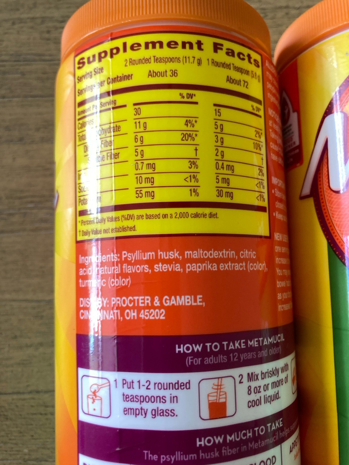 2 NEW SUGAR FREE MEATAMUCIL PREMIUM BLEND & 4 IN 1 FIBER 14.9 OZ EACH NEW