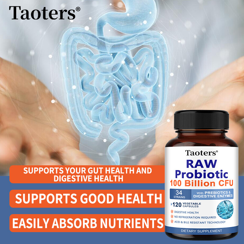 RAW Probiotic 100 Billion CFU 250 Mg protect intestinal health 30 To 120 Caps