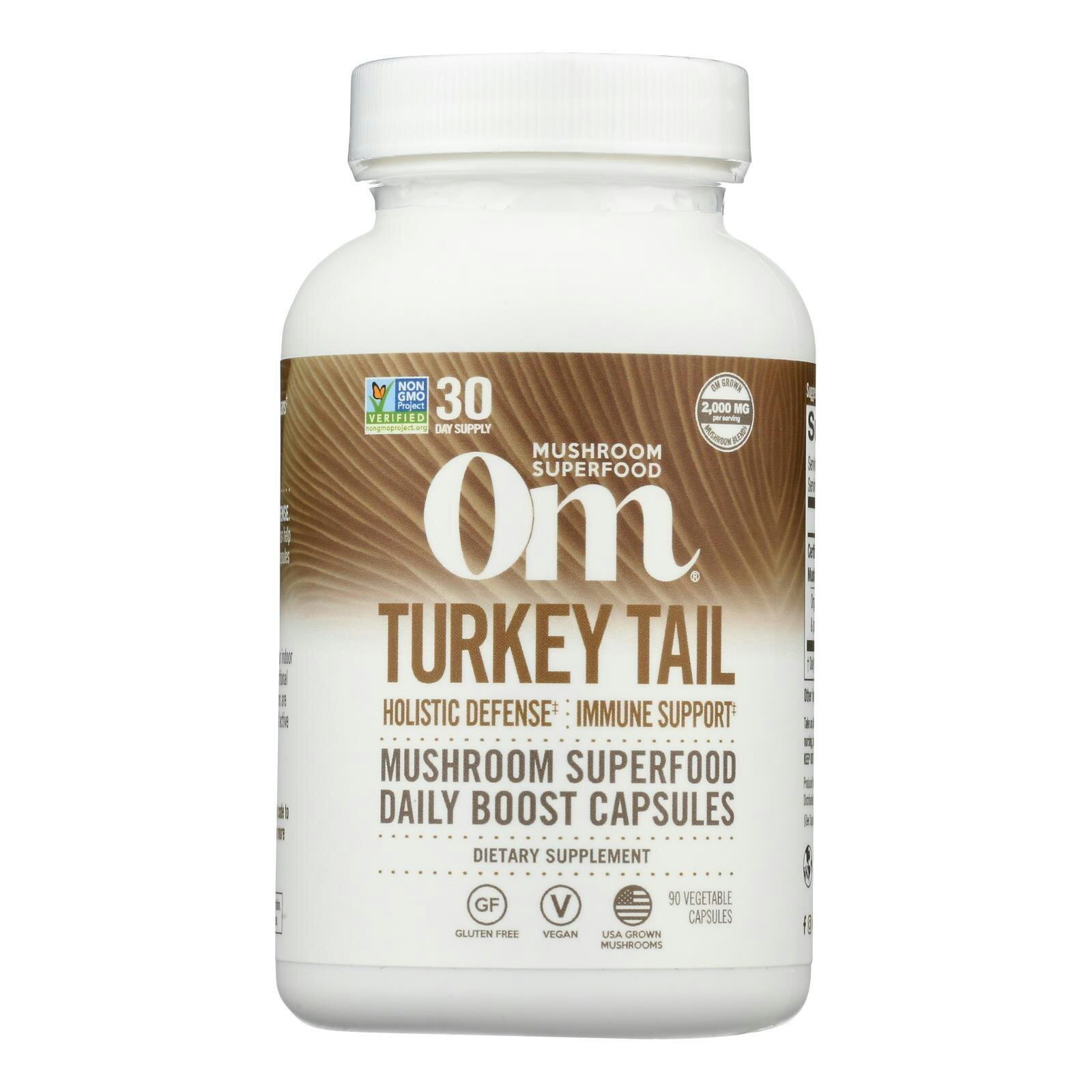 Organic Mushroom Nutrition – Mush Superfood Turkey Tail – 90 Count (Pack of 3)