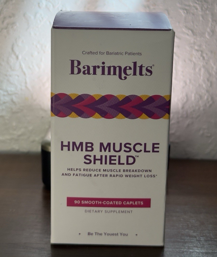 Barimelts HMB Muscle Shield Caplets 90ct 1,500mg Gluten Free Exp 03/2030