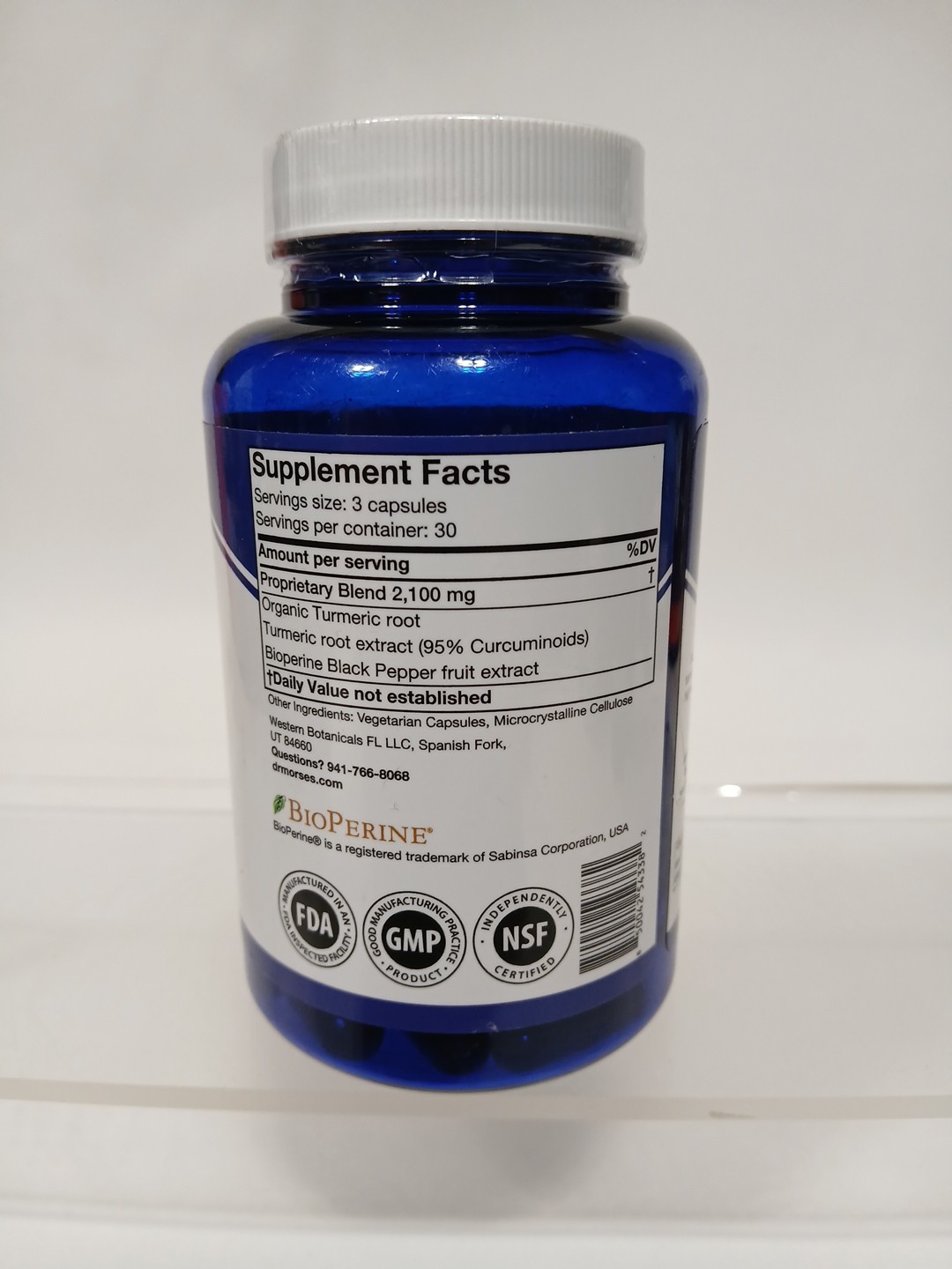 Doctor Morse’s -Turmeric Curcumin – 1950mg – Inflammation – EXP09/27 NEW