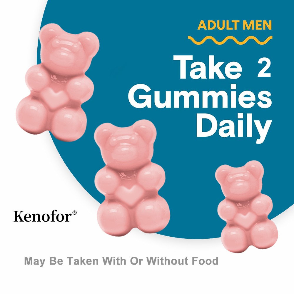 Men Organic Multi & Probiotics Gummies-Multivitamin with Omega-3 for Men Health