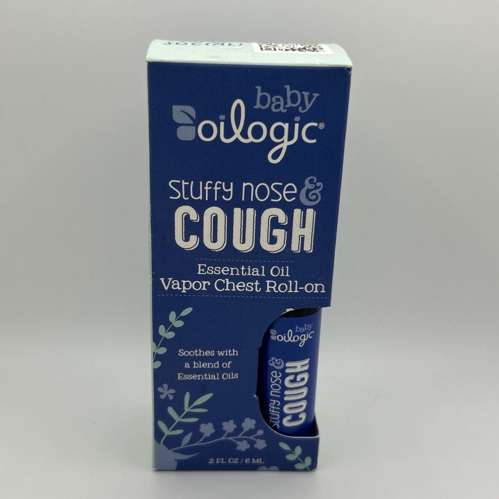 Oilogic Stuffy Nose & Cough Baby Safe Essential Oil Vapor Bath, 3 fl oz