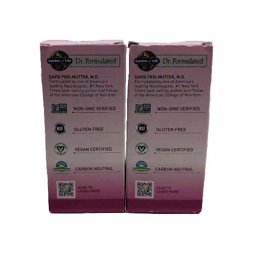 (2) Garden of Life PMS Support Reduce Cramps Mood, 30 Softgels Each. Exp 01/2026