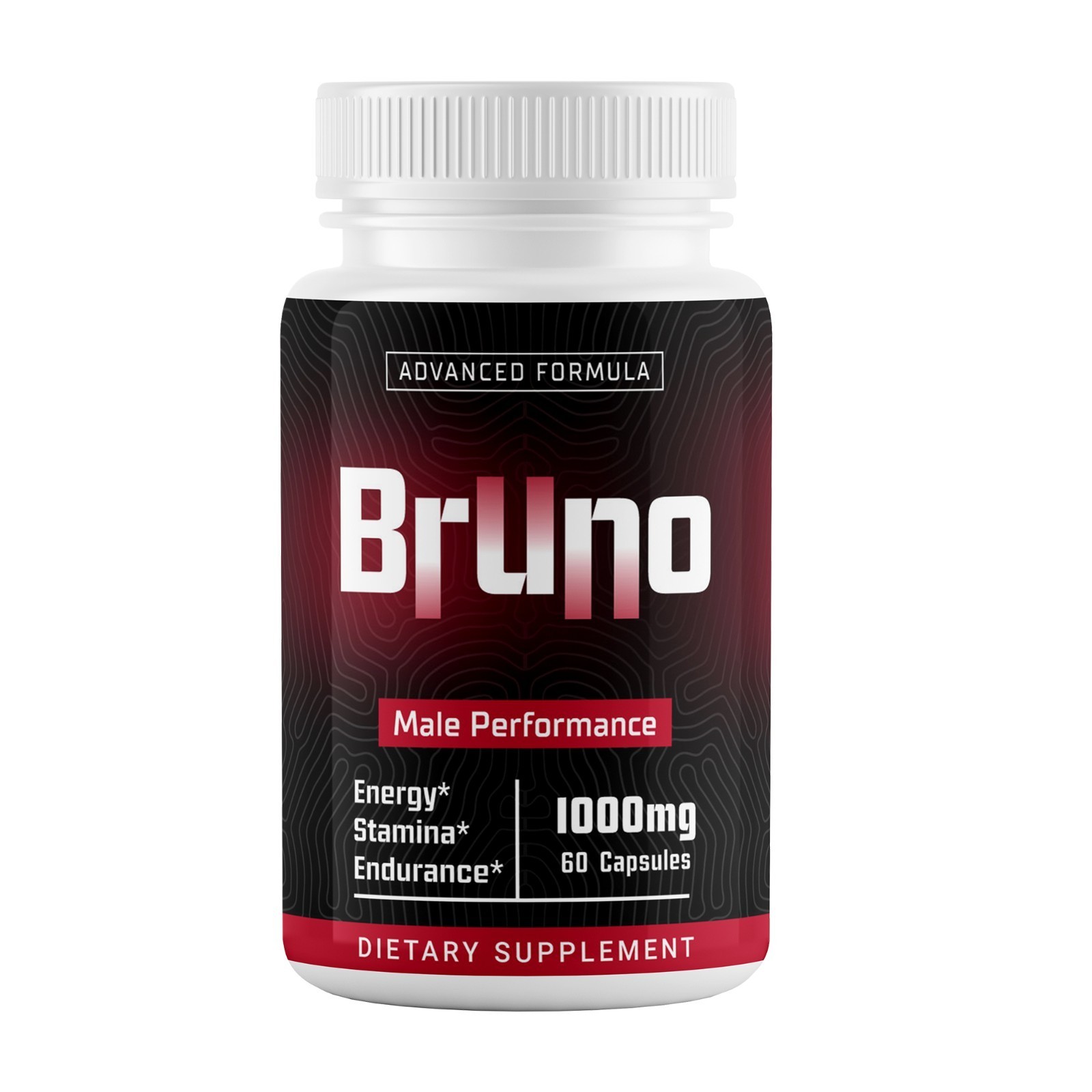 Bruno Pills for Men Advanced Male Support Natural Formula Supplement 60 Capsules