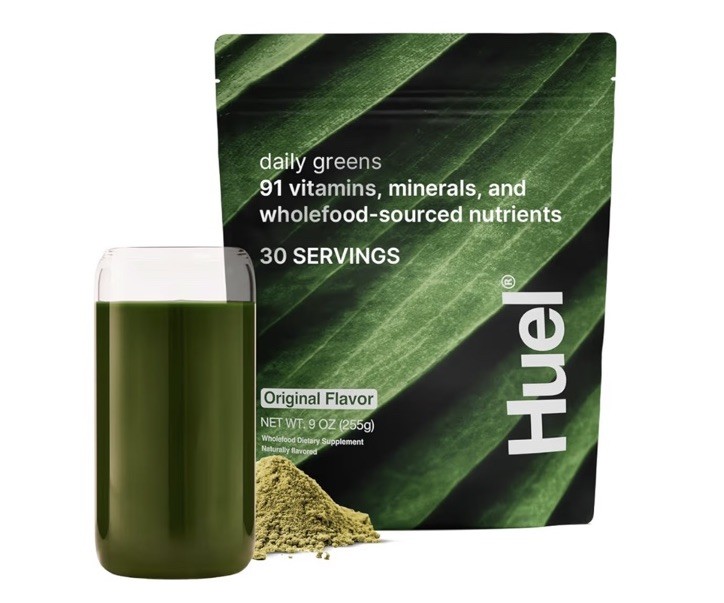 (2) Huel Daily Greens Wholefood Supplement Powder Dairy-Free Original Flavor 9oz