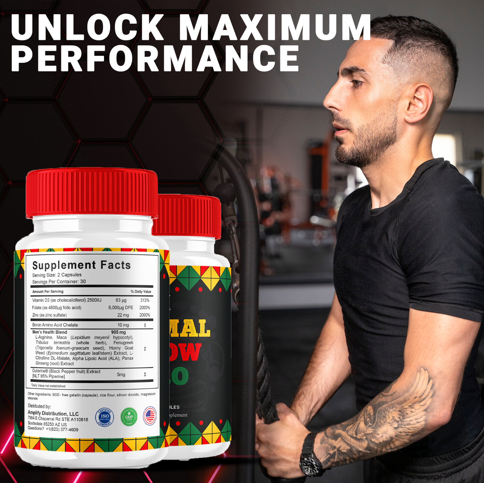 (5 Pack) Primal Grow Pro Capsules PrimalGrow Pro Max Performance (300 Capsules)