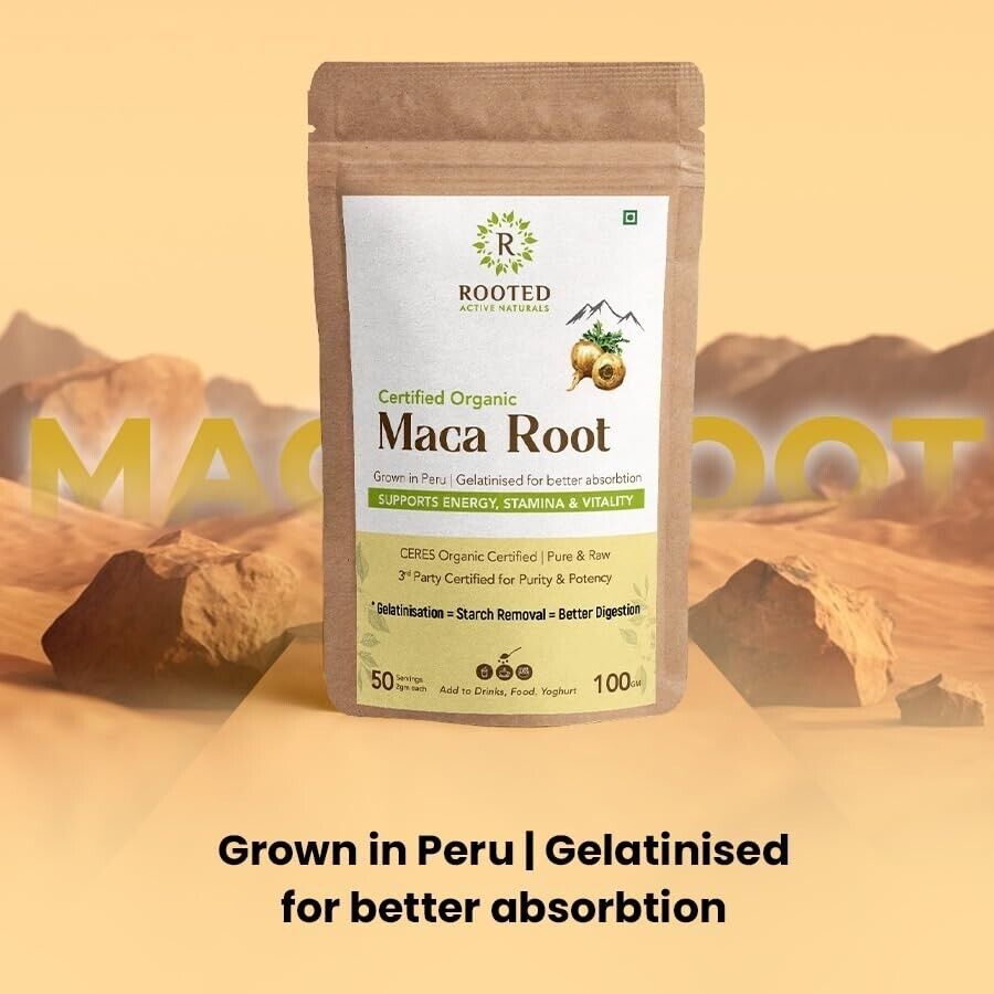 Maca Root Powder 100gm for Boost Energy Male Enhancement & Performance Vitality