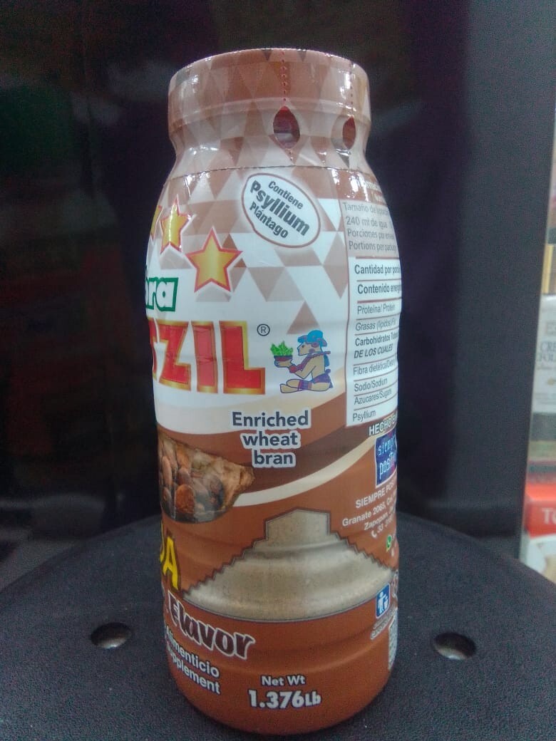 3 -Fiber Xotzil Cocoa Flavor 1.376 Lib / Fibra Sabor Cocoa 620g Prod. Mexicano.