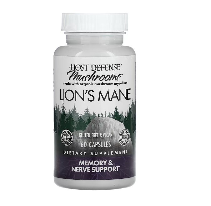 Host Defense, Mushrooms, Lion’s Mane, 2 PACK, 60 Capsules each (120 total!)