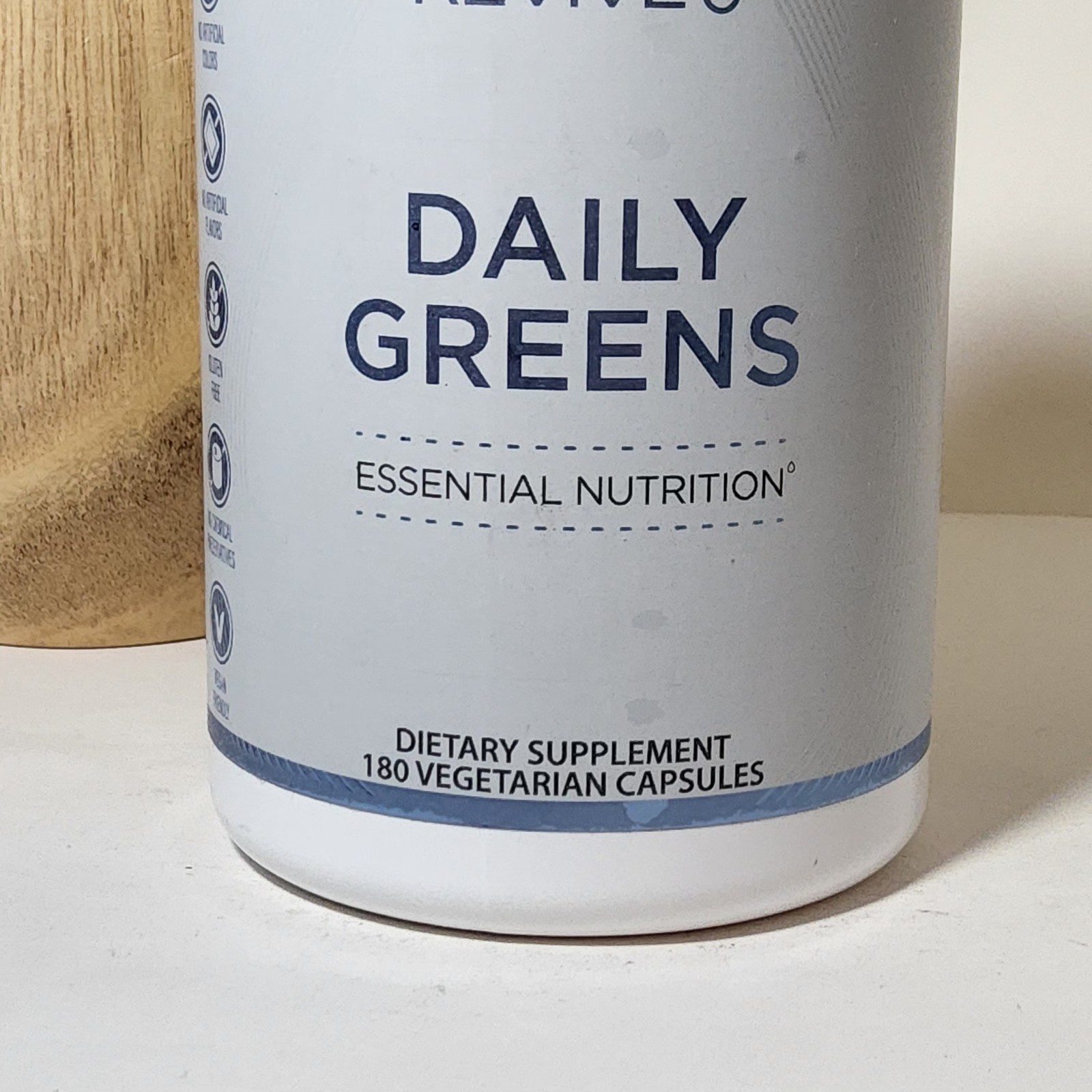 Revive Daily Greens Essential Nutrition 180 Vegetarian Capsules Exp 10/2026 NEW