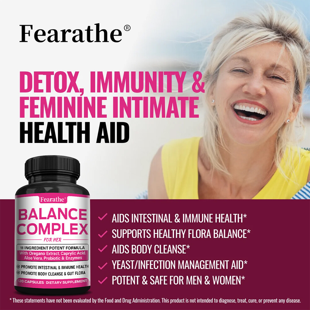 Balance Complex For Women Candida Cleanse Detox Supplement For Vaginal Health US