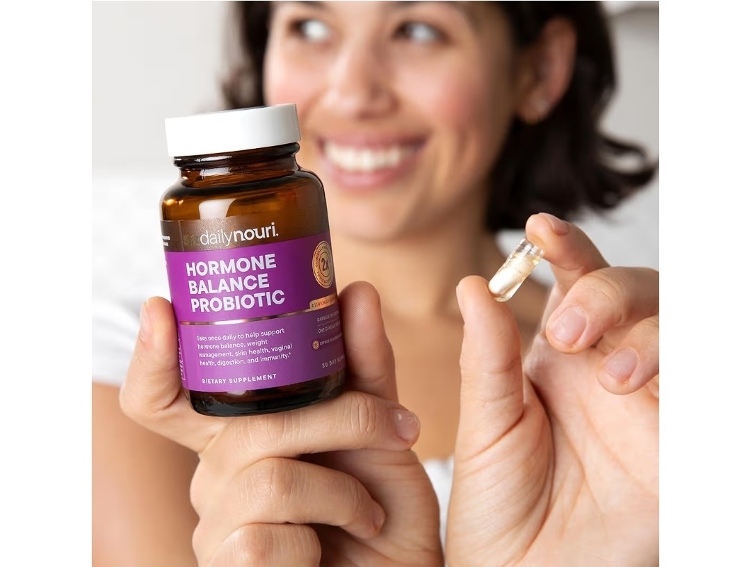 dailynouri Hormone Balance Probiotic Capsules Citrus 30 Count All-Natural