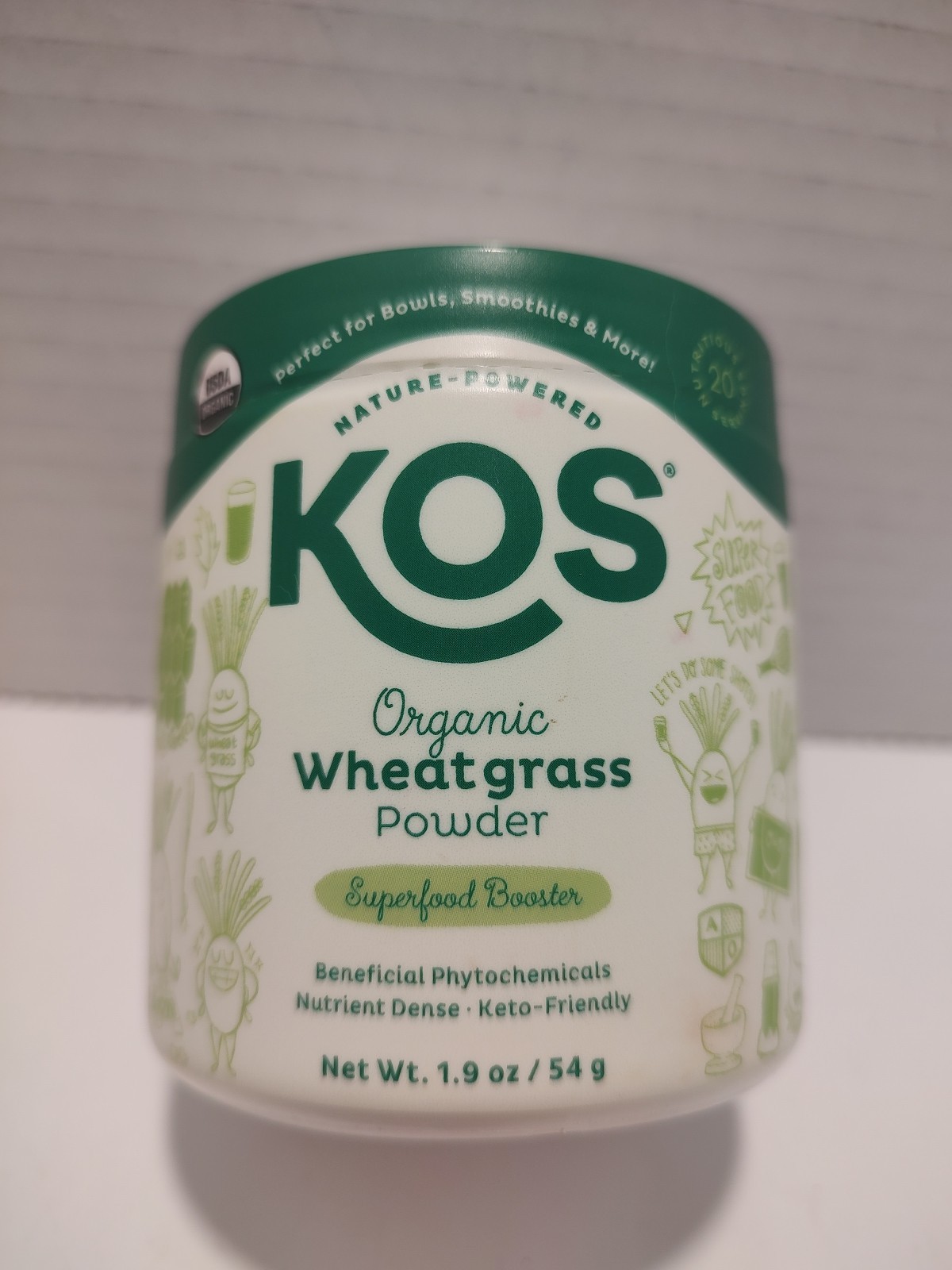 🔥 2 Pack, NATURE POWERED KOS Maca root and Wheat grass