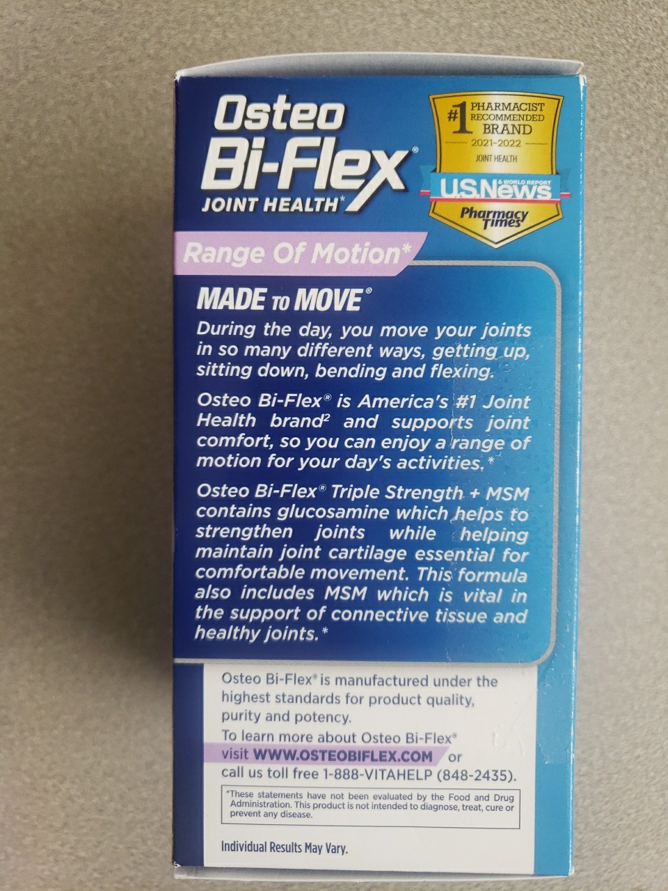 Osteo BiFlex Joint Health Triple Strength MSM Formula 88 Coated Tablets Ex 06/27