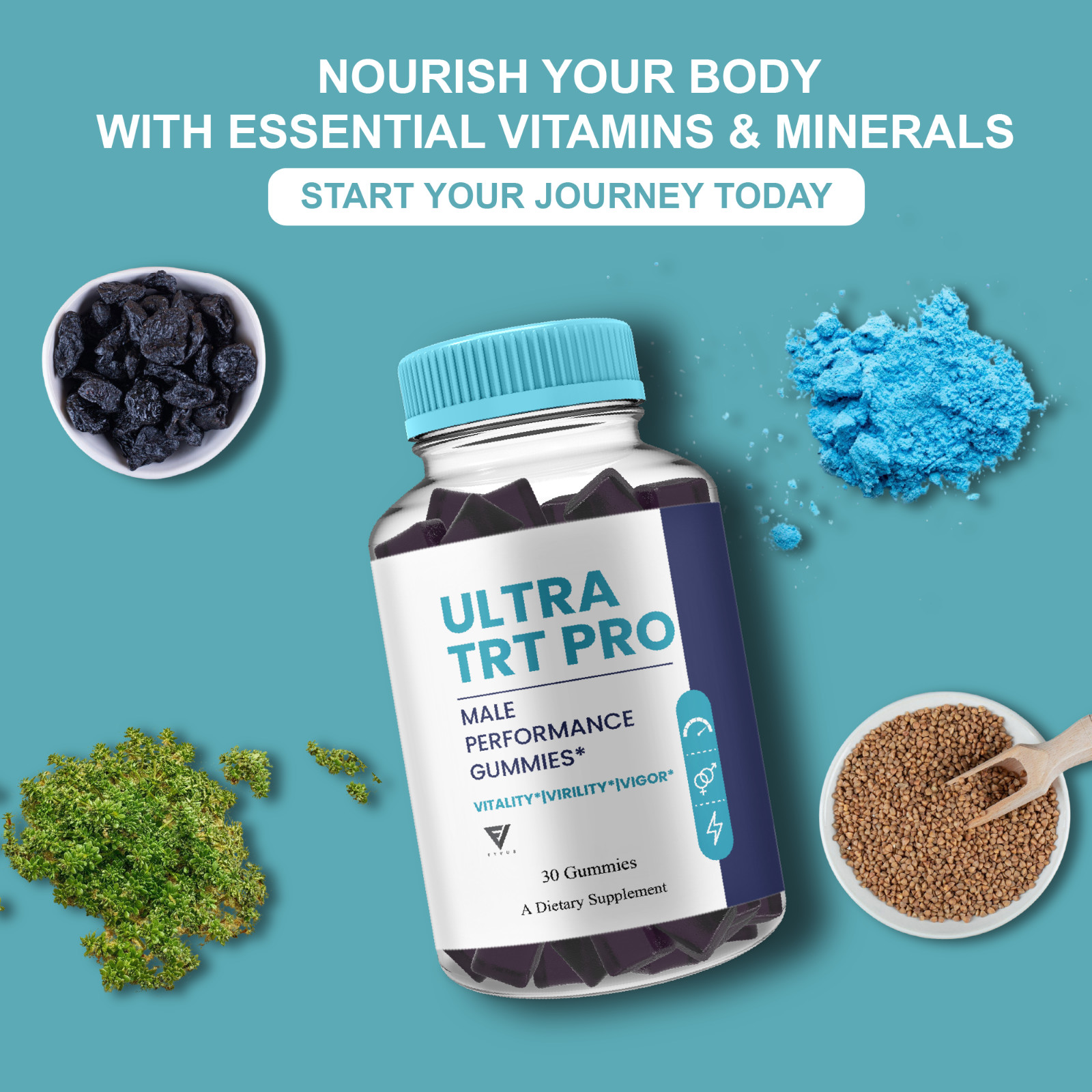 Ultra TRT Pro Gummies, UltraTRT Pro Mens Supplement (30 Gummies)