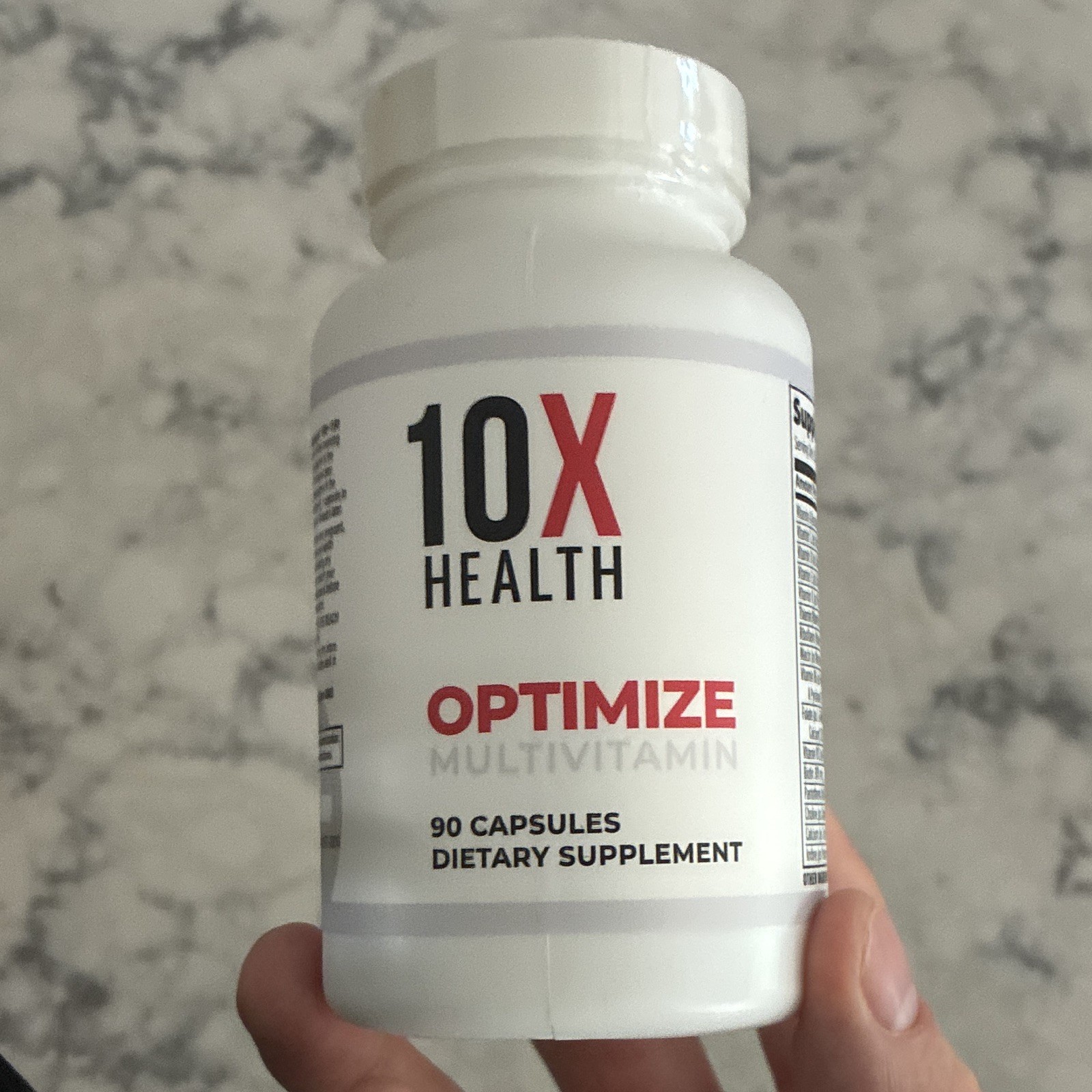 10X Health Optimize Multivitamin Capsules 90 Count Gluten-Free Non-GMO