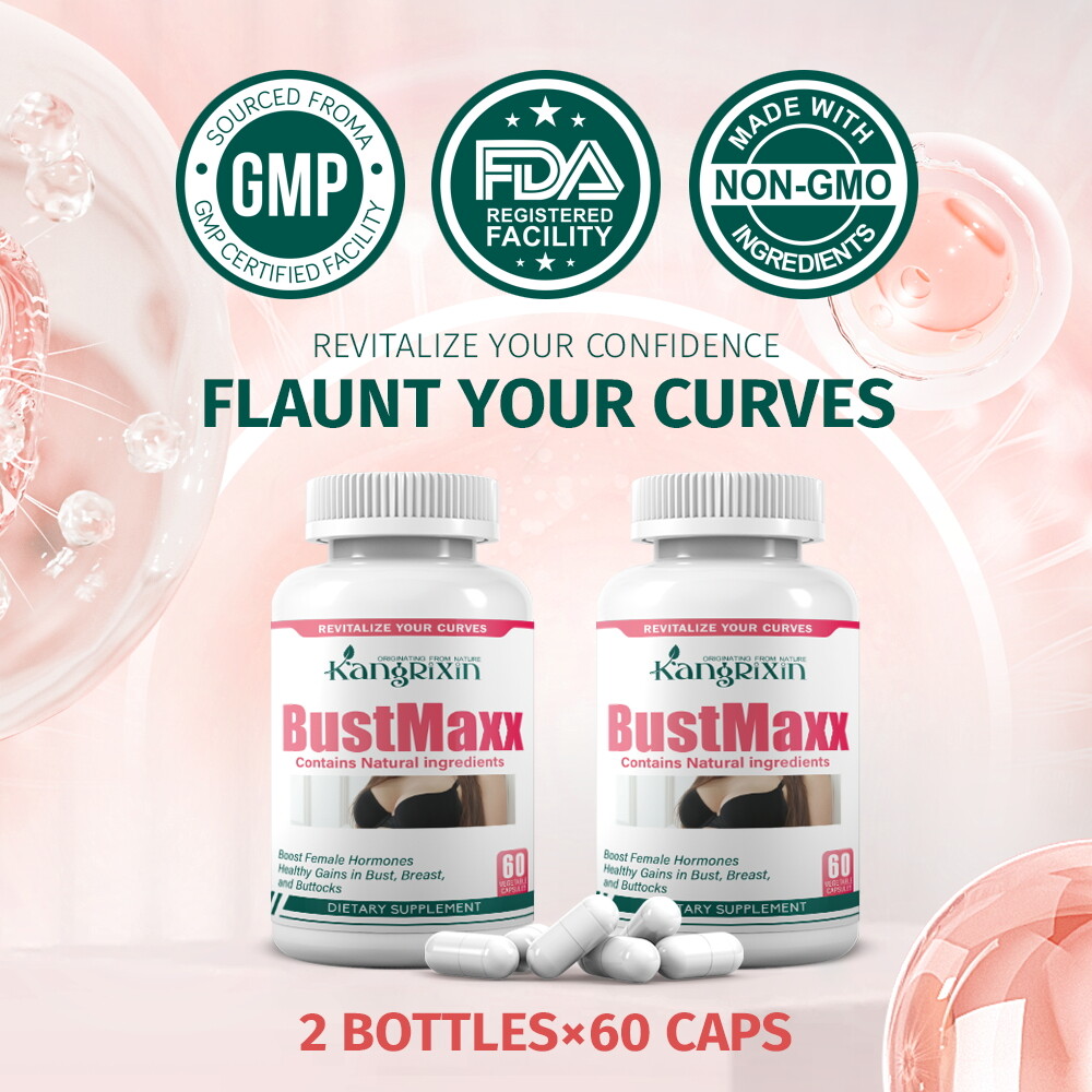 2X Strength Breast Augmentation Supplement Increases Breast Size 60 Capsules