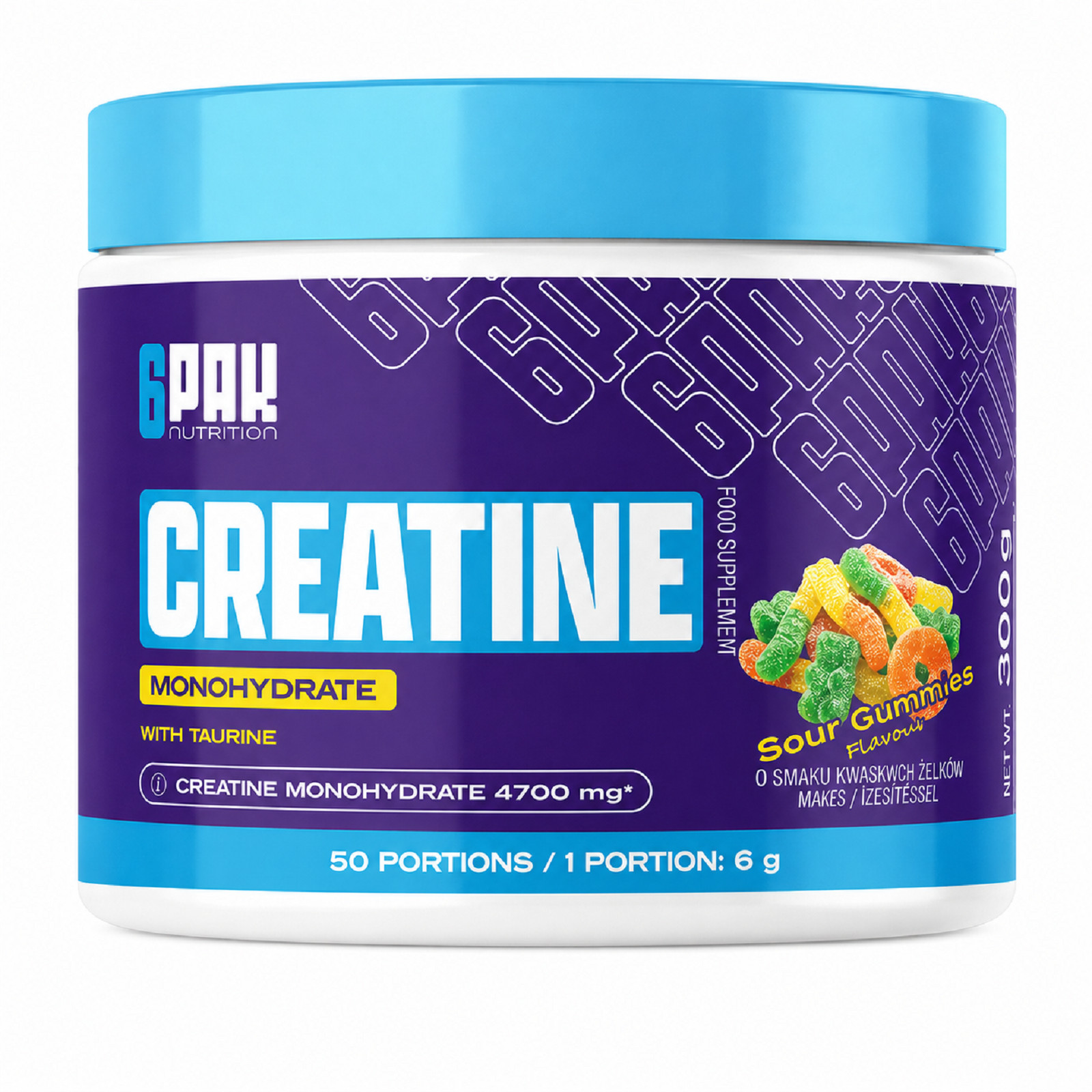 CREATINE MONOHYDRATE – 300g – Muscle mass, regeneration, strength, performance