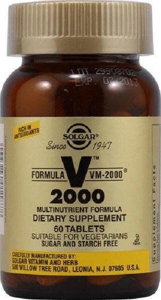 Solgar VM 2000 Multivitamin Tablets 60