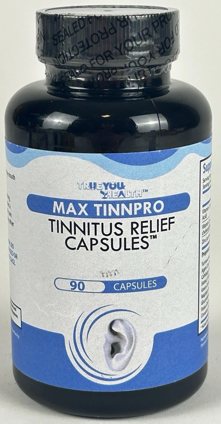 Max TinnPro Tinnitus Ear Ringing Relief 90 Caps Exp 09/2026