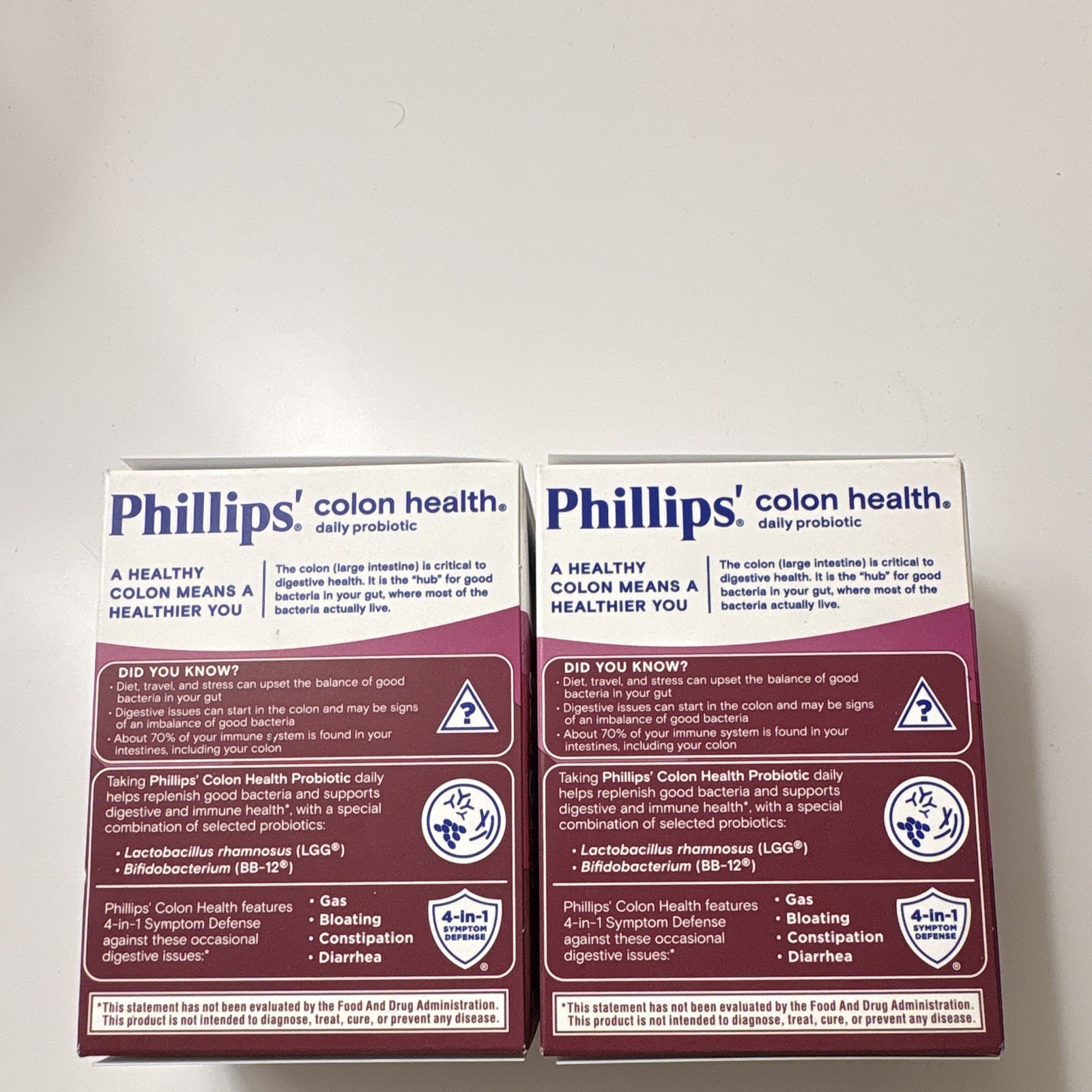 2 Phillips’ Colon Health Daily Probiotic 4-in-1 Symptom Defense 30 Caps