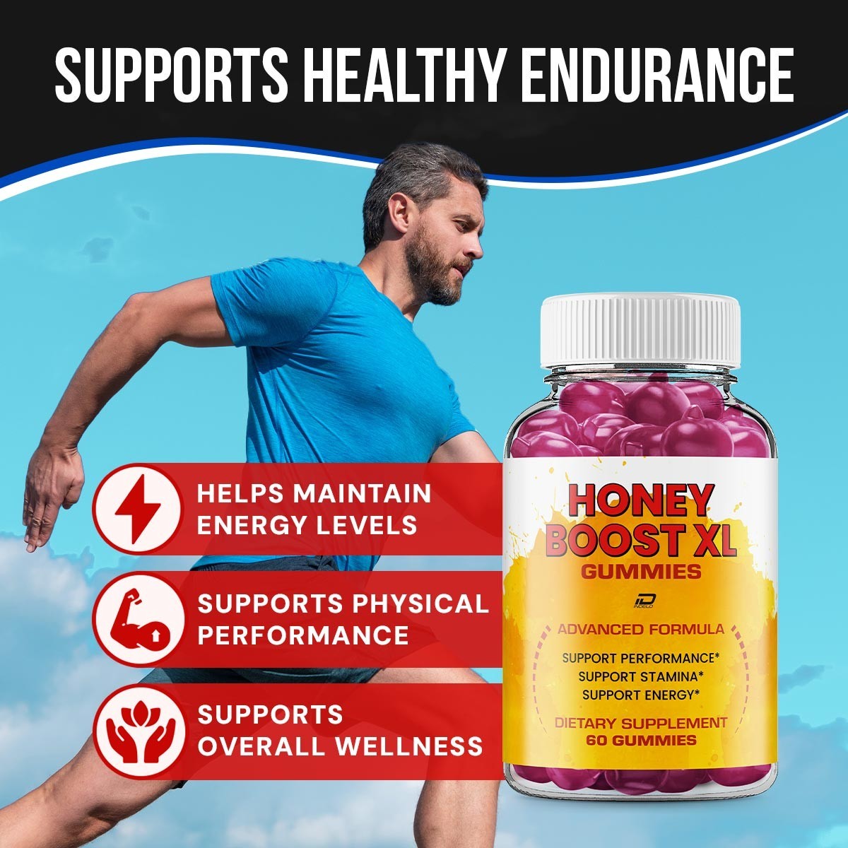 (3 Pack) Honey Boost XL Gummies for Men – HoneyBoost XL Male Gummy Natural Blend