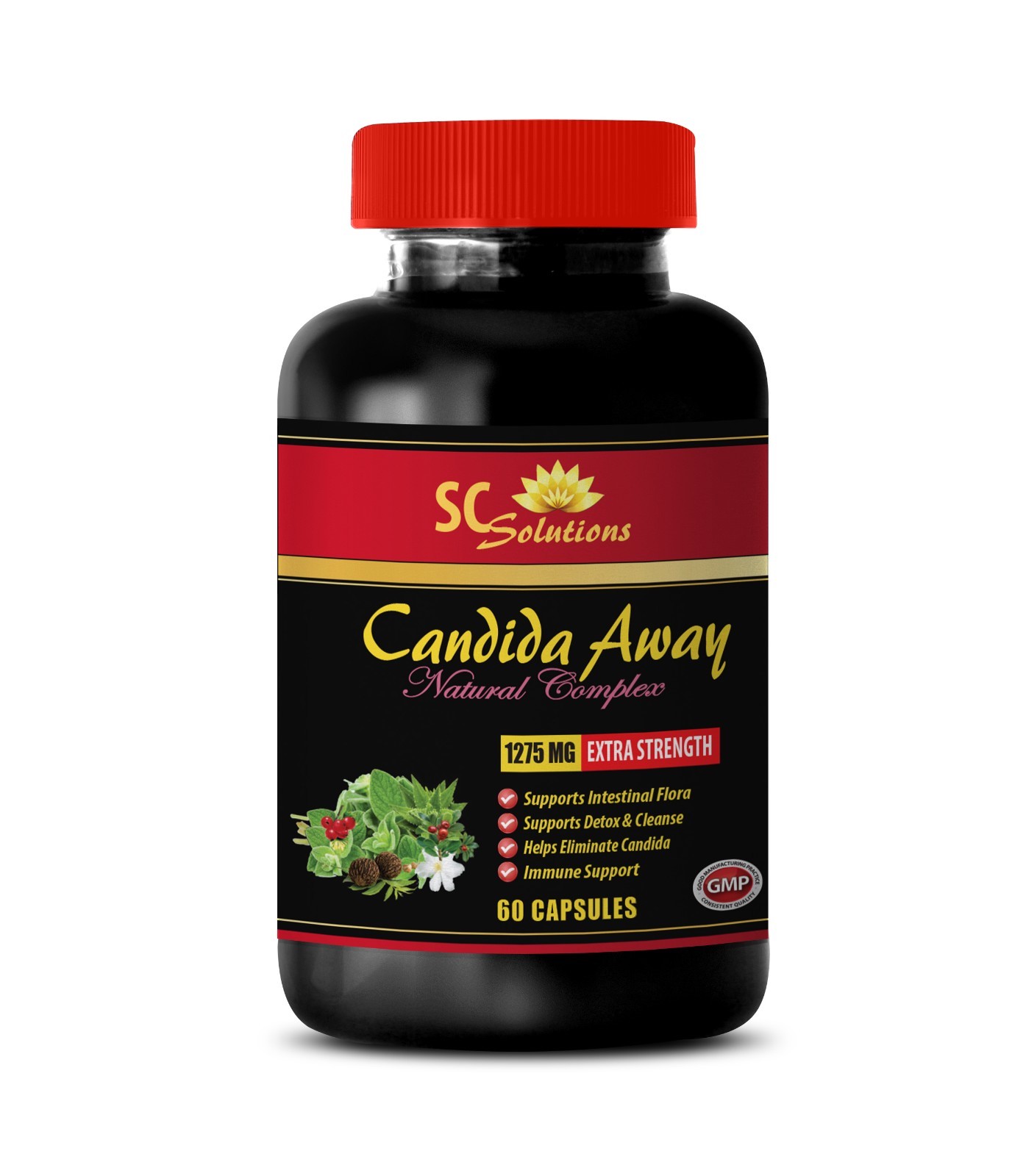 Herbal probiotic blend – CANDIDA AWAY – Herbal gut relief 1Bot