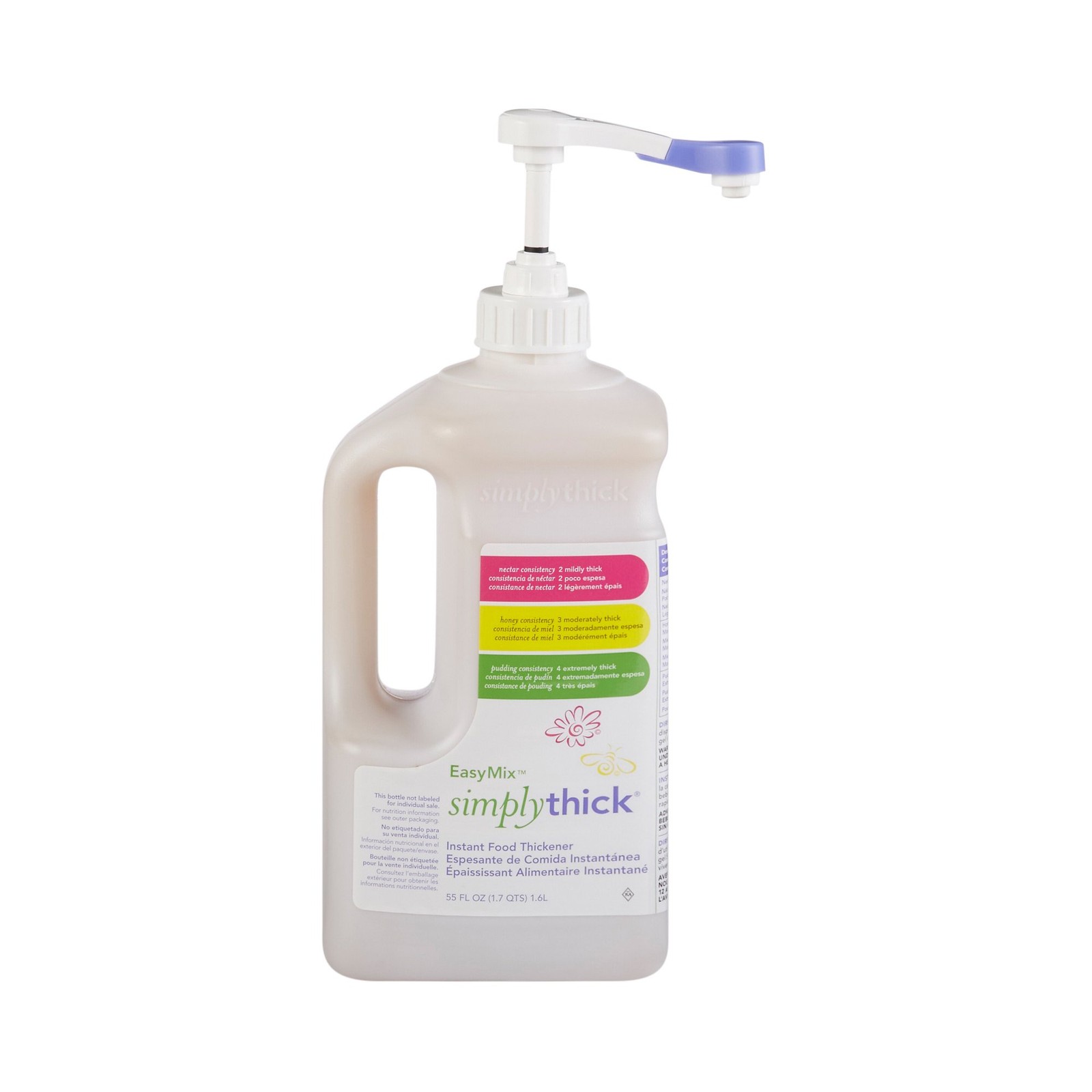 SimplyThick Easy Mix Food & Drink Thickener Unflavored 1.6 Liter Bottle 1 Ct