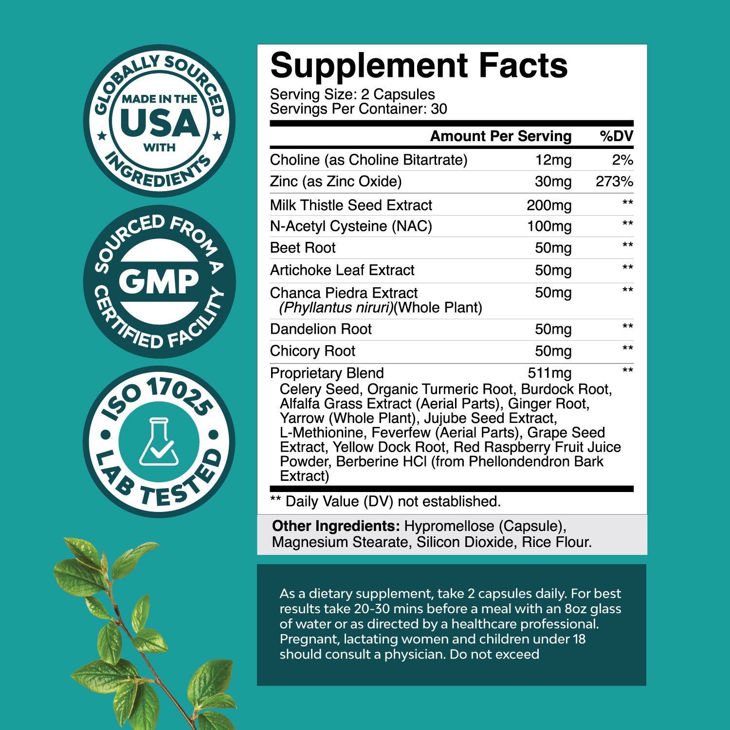 Liver Support Supplement with NAC – Herbal Liver Supplement with NAC